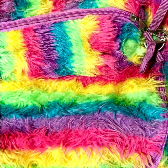 Colorful Furry Kids Backpack - Picture 4 of 10